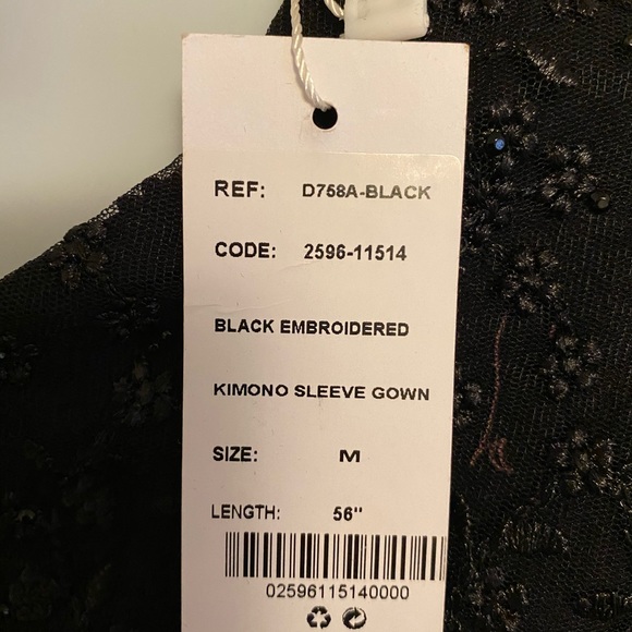 Inayah Black Long Sleeve Dress Medium - NWT - Picture 6 of 6